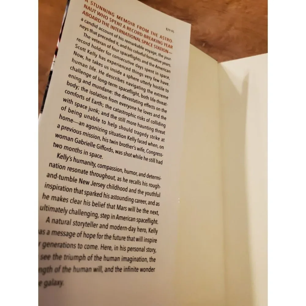 Endurance: A‎ Year in Space Scott Kelly Hardcover Book